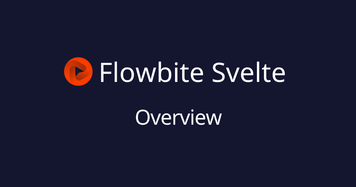 Overview - Flowbite