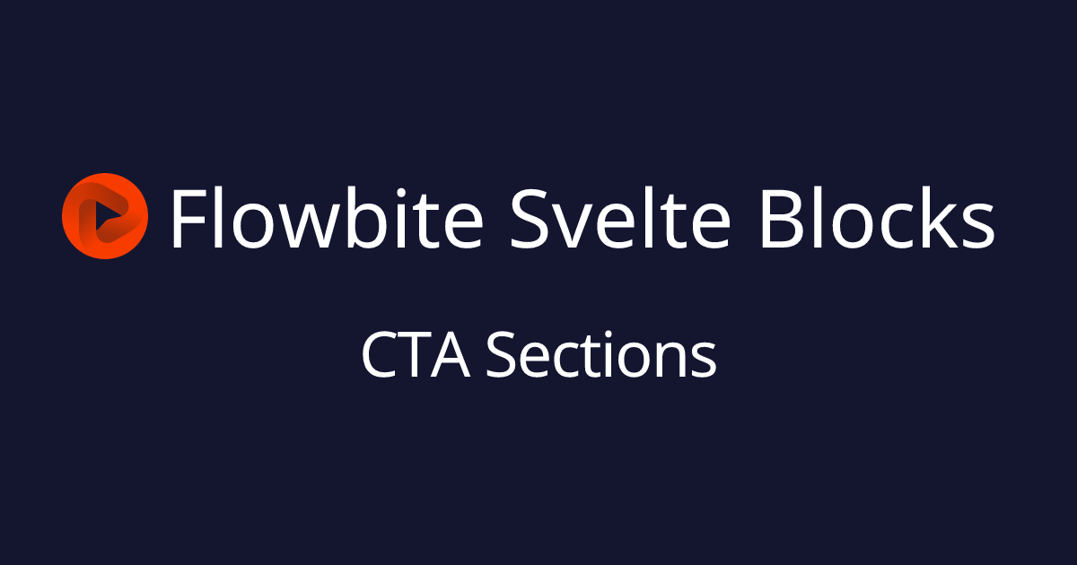CTA Sections - Flowbite